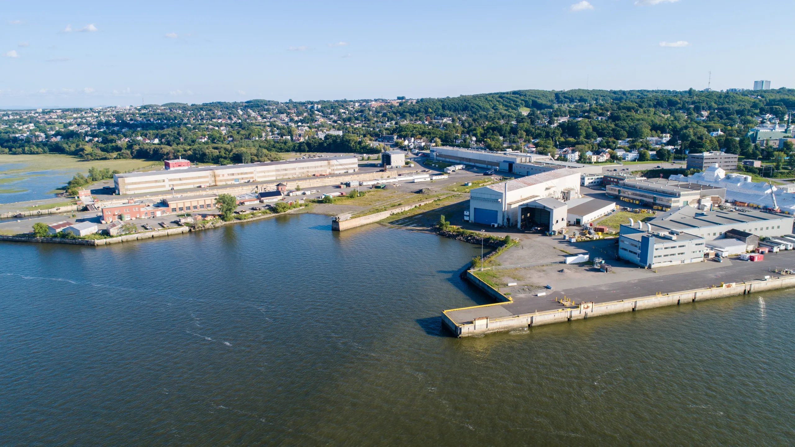 Projets structurants | Vue aérienne de Chantier Davie