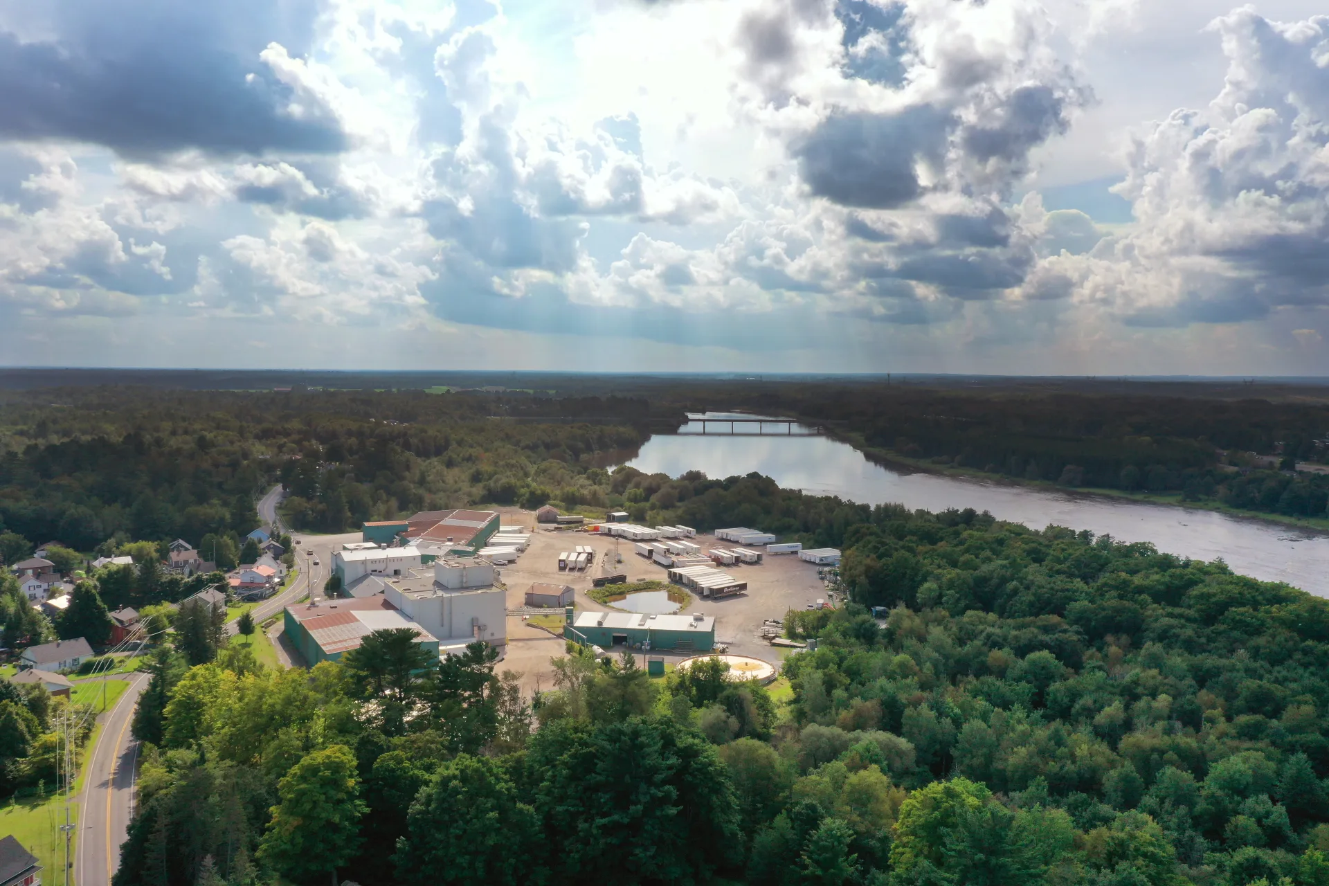 Vue aérienne du parc industriel Breakey