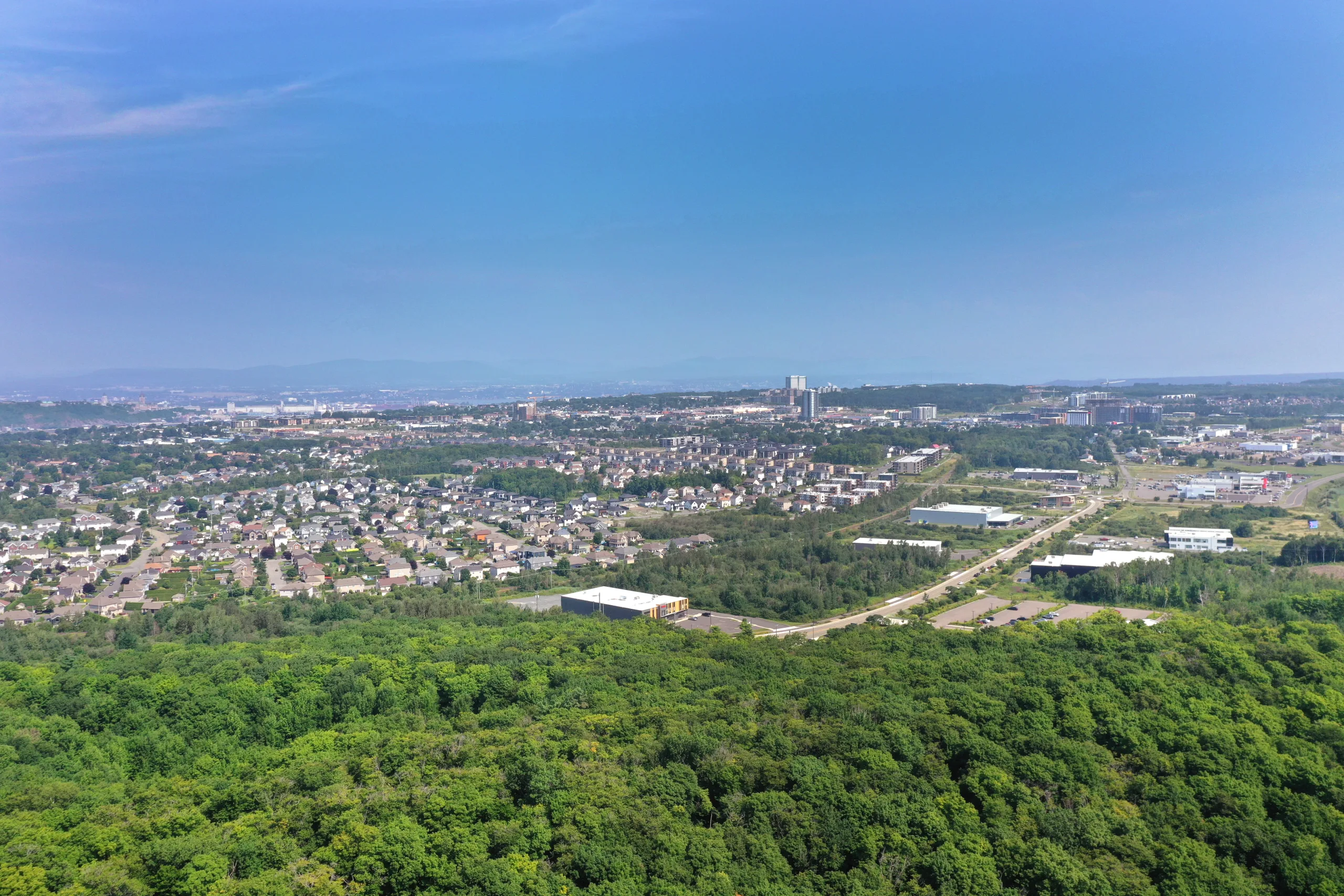 Vue aérienne de l'Innoparc Lévis