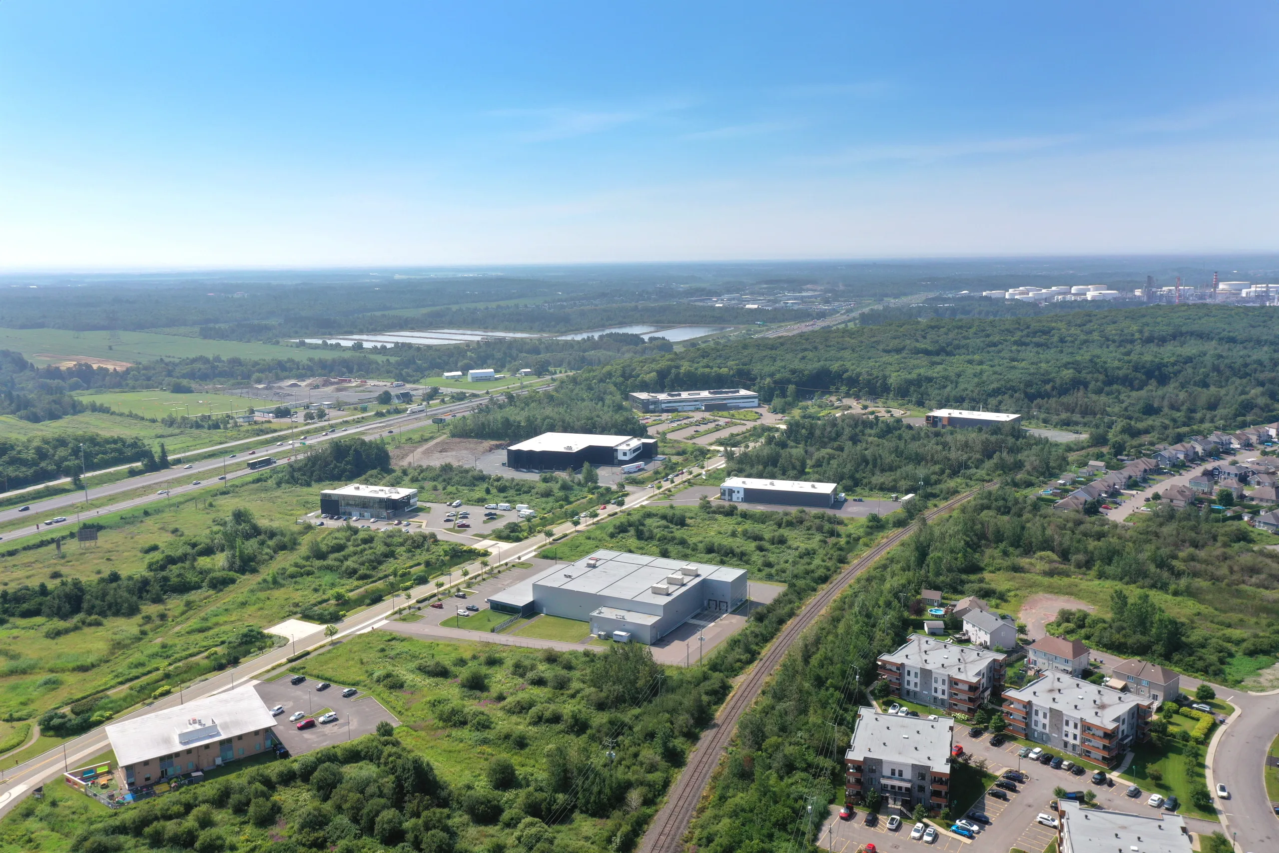 Vue aérienne de l'Innoparc Lévis
