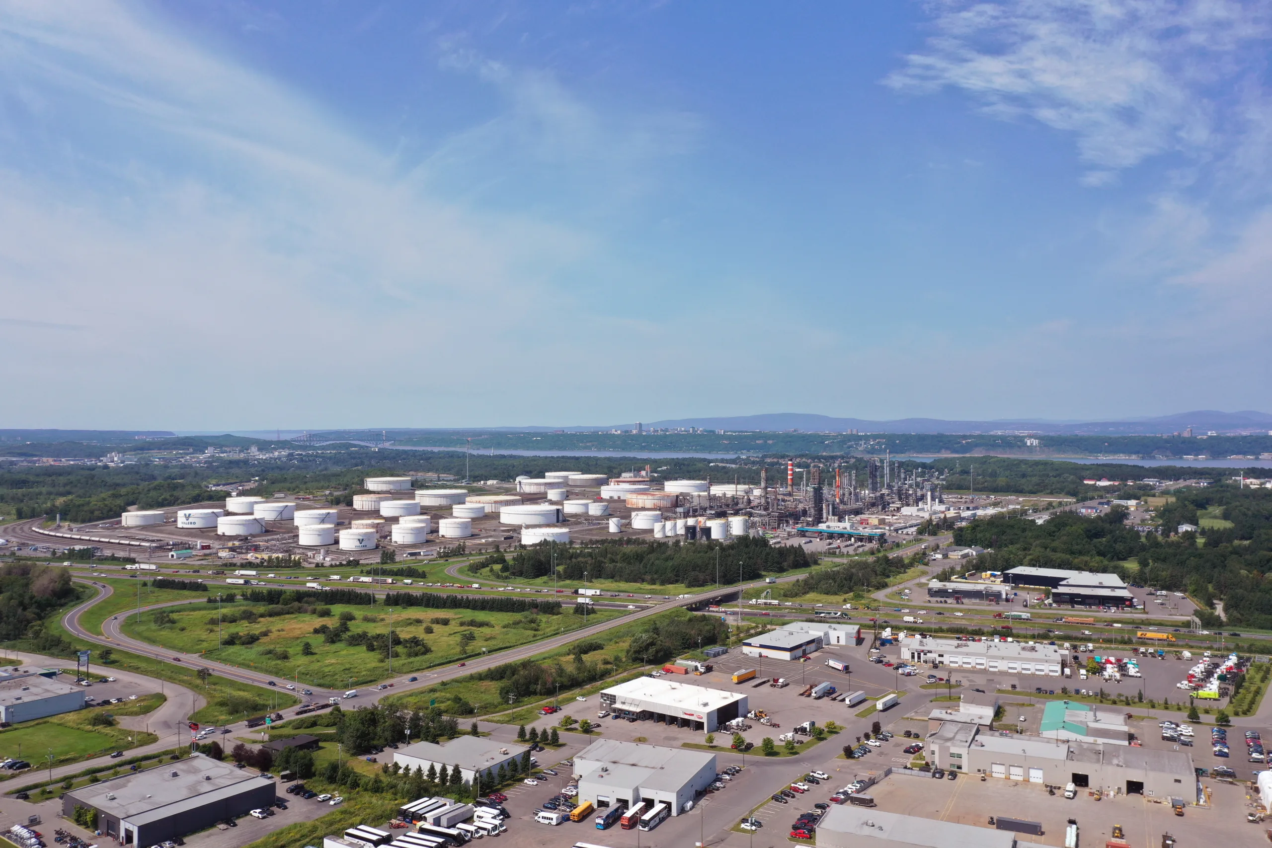 Vue du parc industriel Perreault