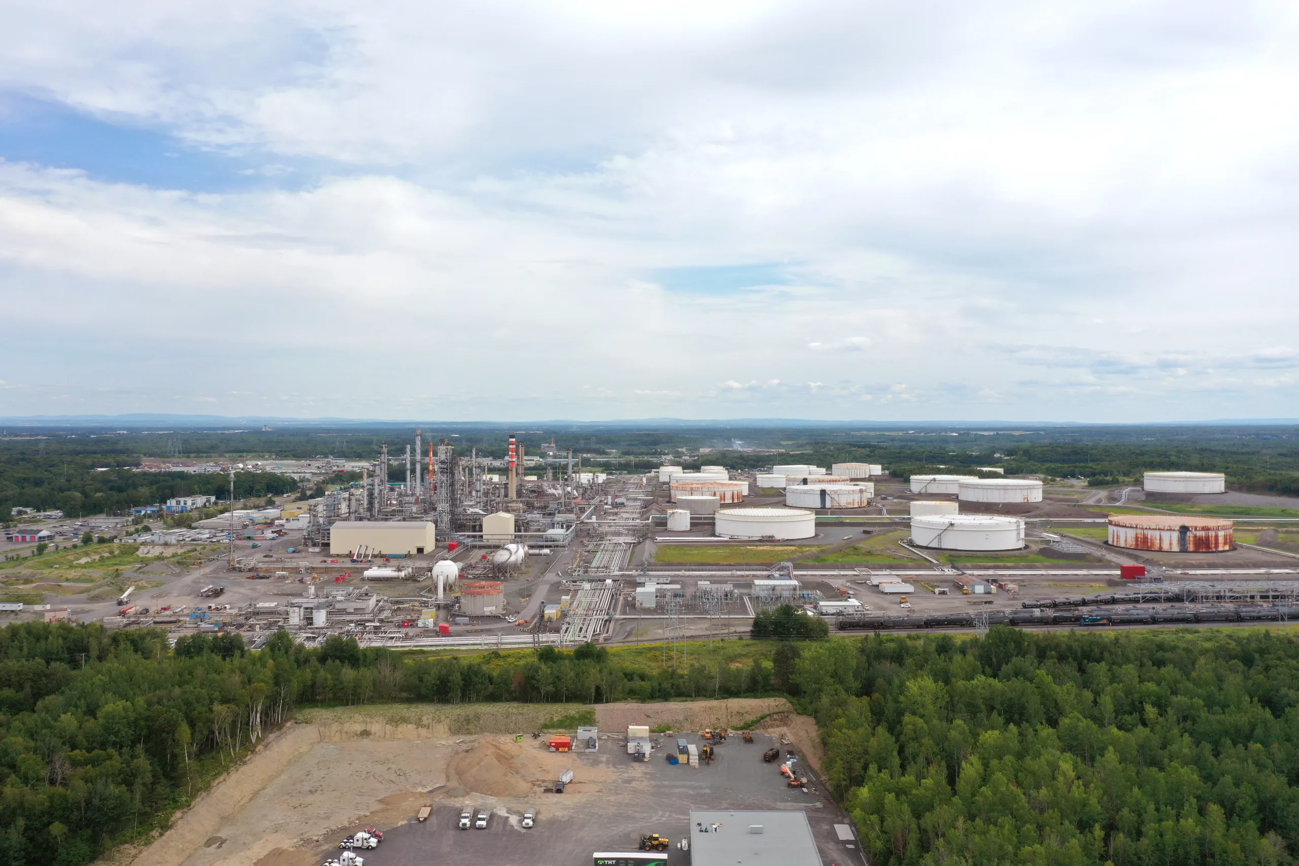Vue aérienne du parc industriel Perreault