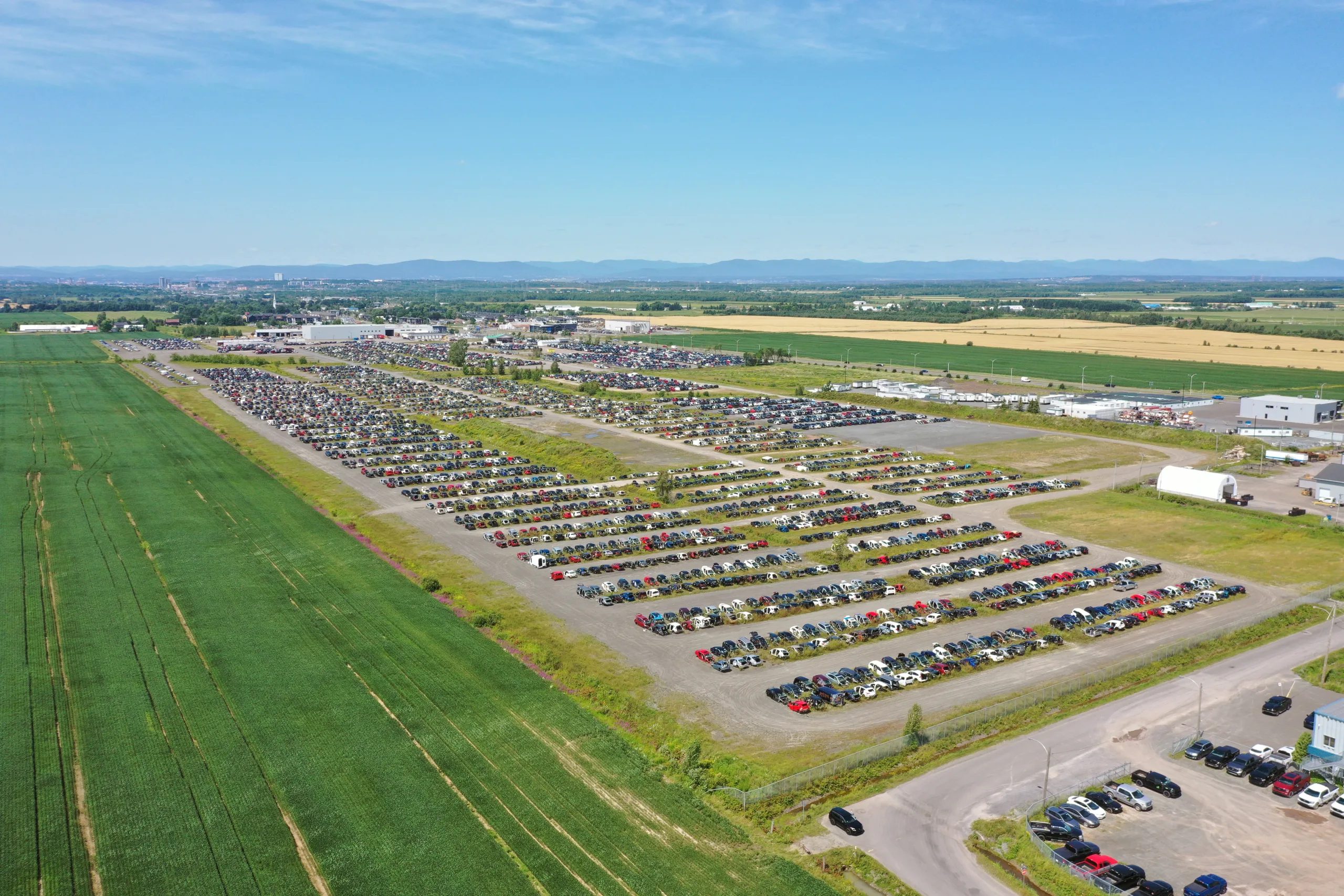 Vue aérienne du parc industriel Pintendre